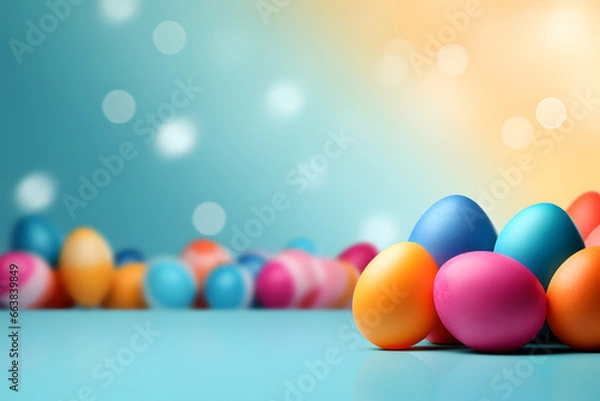 Fototapeta Easter Rabbit - Easter Eggs