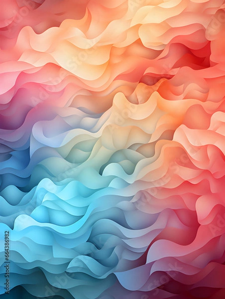 Fototapeta abstract colorful rainbow background with waves