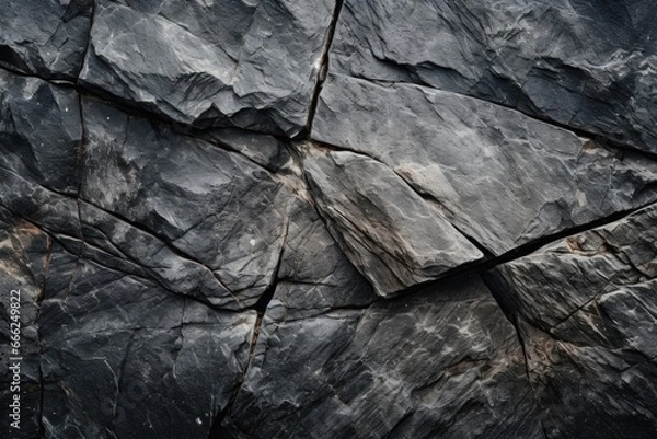 Fototapeta Close-up Stone Beauty: A macro shot showcasing the intricate and rough textures of natural stone.