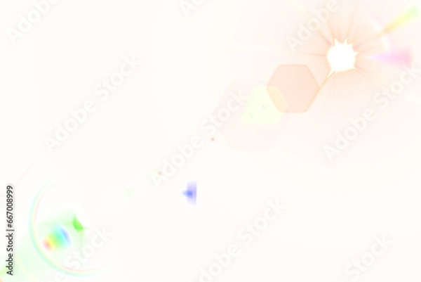 Fototapeta Digital png illustration of light trails and spots on transparent background