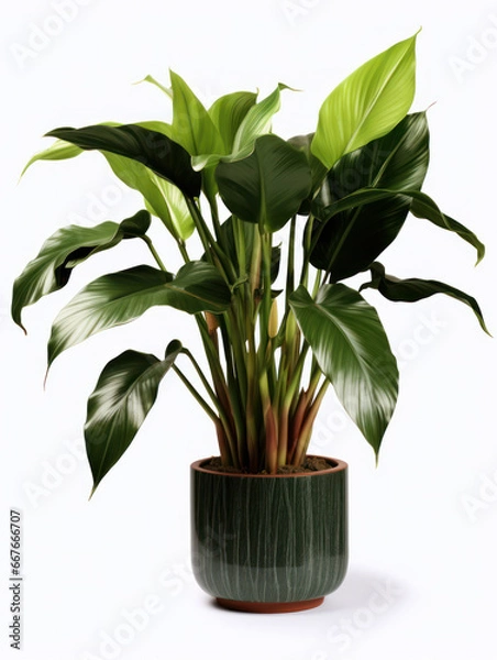 Fototapeta Philodendron Studio Shot Isolated on Clear Background, Generative AI