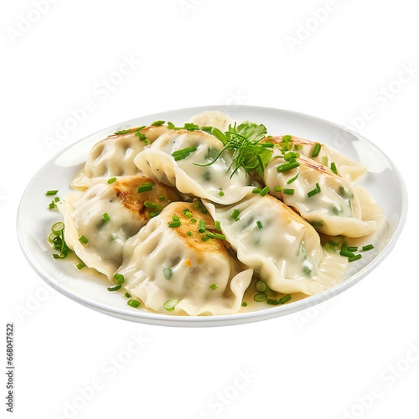 Fototapeta italian Maultaschen on a plate