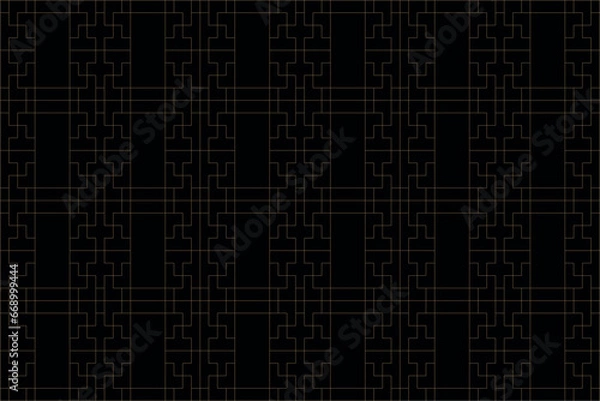 Obraz 
2. Luxury gold square pattern background on black background, Christmas patterns & geometric pattern