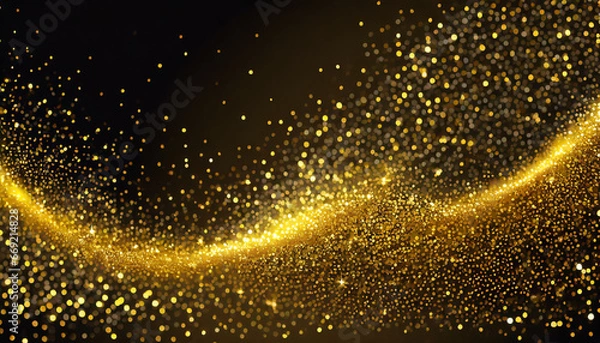 Fototapeta gold sparkles background vector shining particles