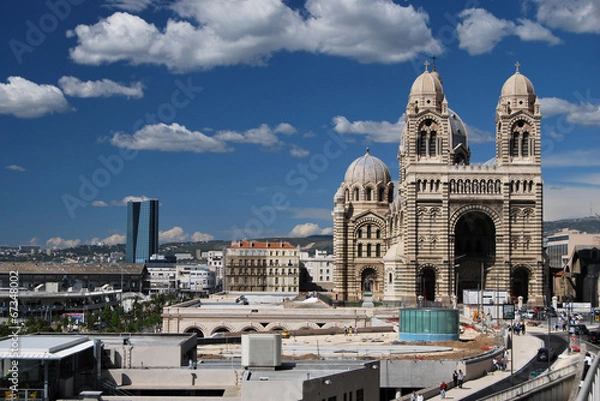 Fototapeta Cathédrale de la Major et Tour de Marseille