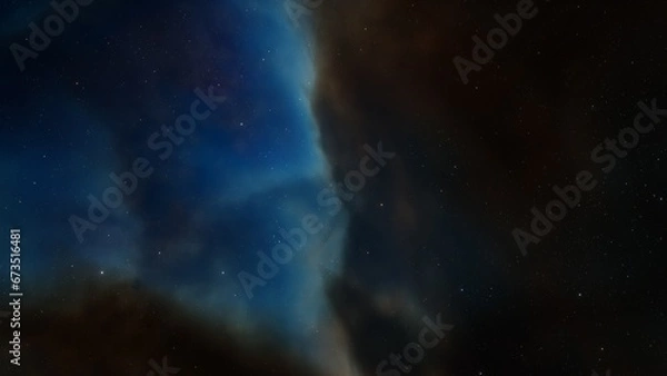 Fototapeta nebula gas cloud in deep outer space