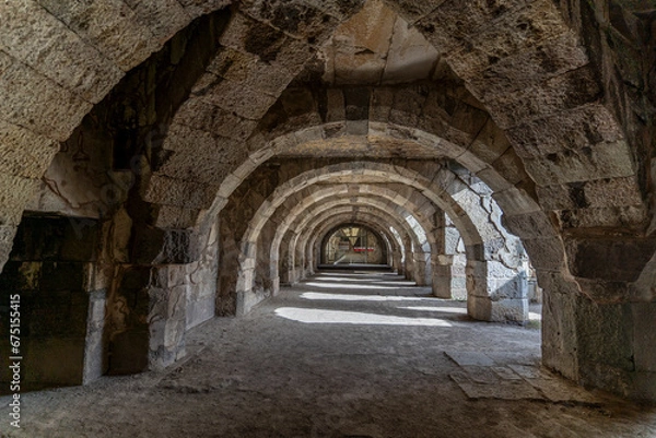 Fototapeta Smyrna Ancient City view in Izmir City of Turkey