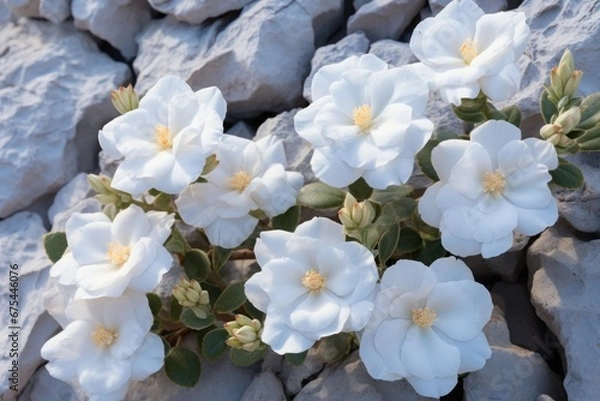 Obraz White rose closeup