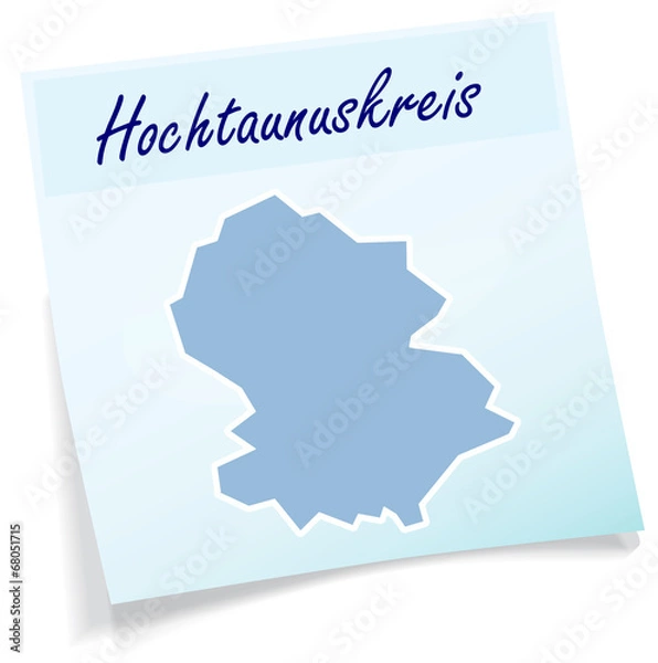 Fototapeta Hochtaunuskreis als Notizzettel