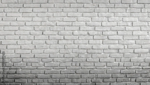 Fototapeta panorama of modern white brick wall texture for background