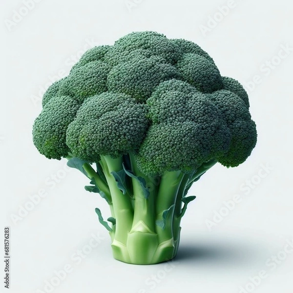 Fototapeta Broccoli on a white background,white isolate, Generative AI.