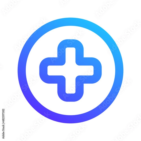 Fototapeta medical care gradient icon