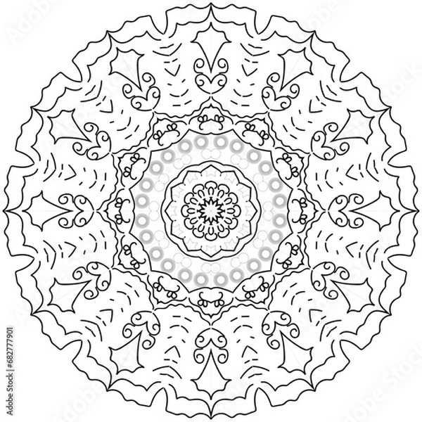 Fototapeta Beautiful Decoration ornament mandala design