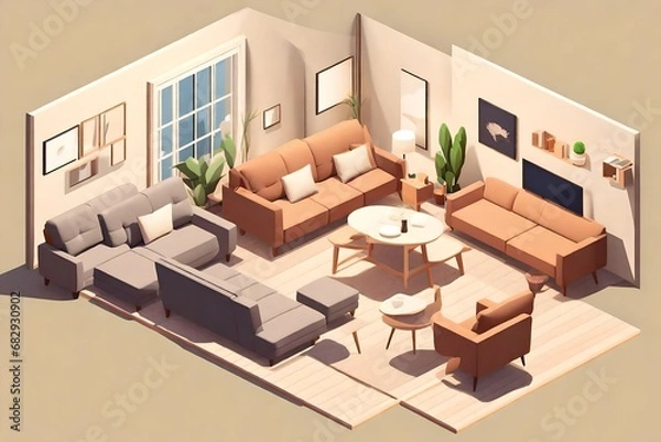 Fototapeta modern living room