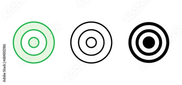 Fototapeta Target icon set. goal icon vector. target marketing icon vector