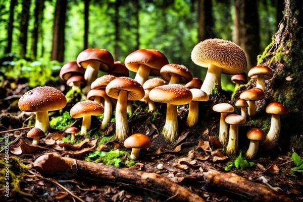 Fototapeta mushrooms in the forest