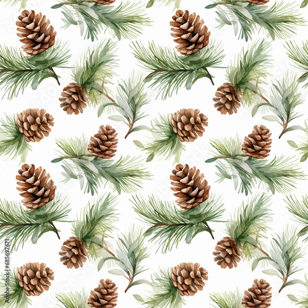 Obraz seamless pattern with cones