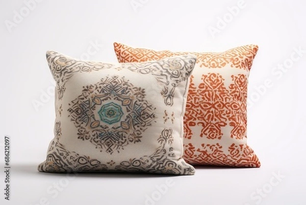 Fototapeta Colorful decorative pillows ,Moroccan style , close up