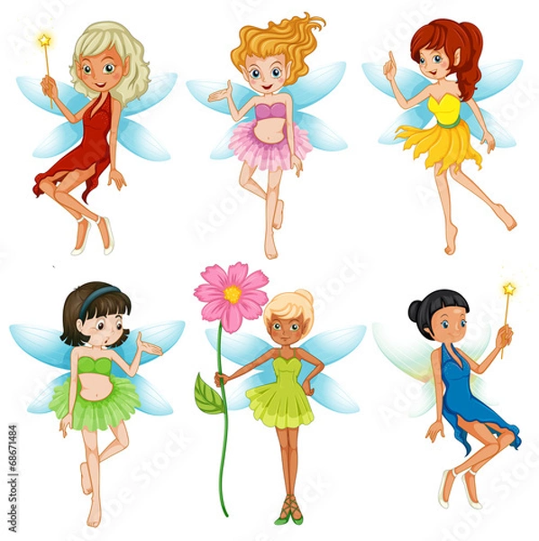 Fototapeta Fairies set