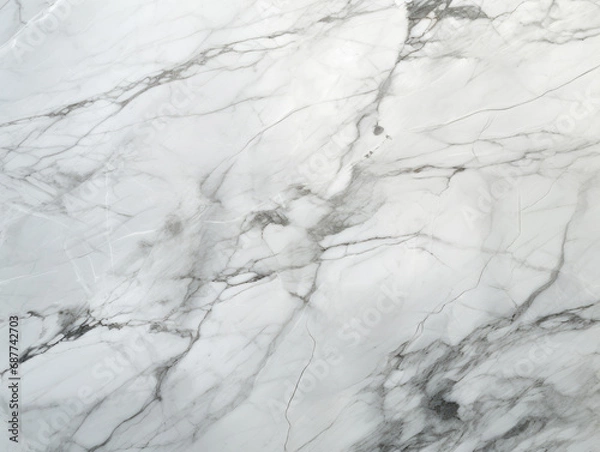 Fototapeta Detailed White Carrara Marble Texture