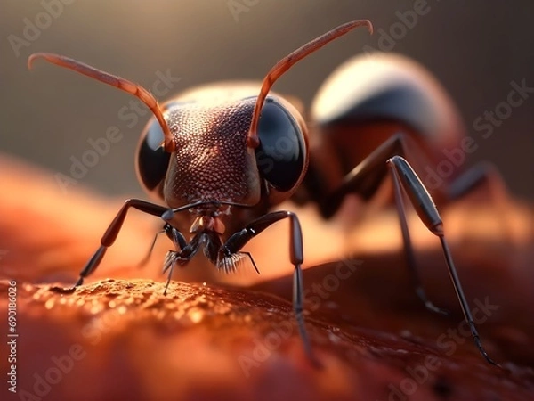 Fototapeta macro photography of ant