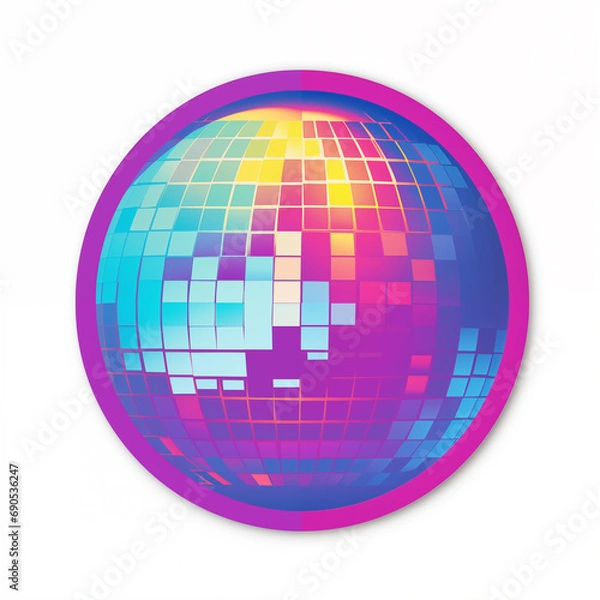 Obraz Ballroom flash ball illustration,created with Generative AI tecnology.