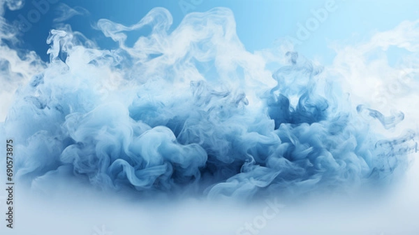 Fototapeta blue ice vapor