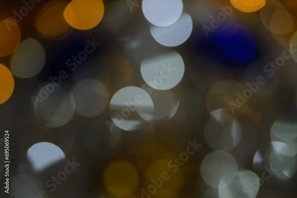 Fototapeta beautiful christmas bokeh, abstraction, holiday concept.