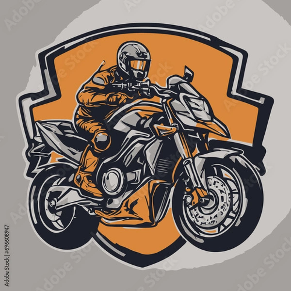 Fototapeta Motorcycle Logo Eps Format Design Very Cool