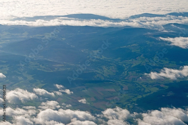 Fototapeta Flug über Griechenland