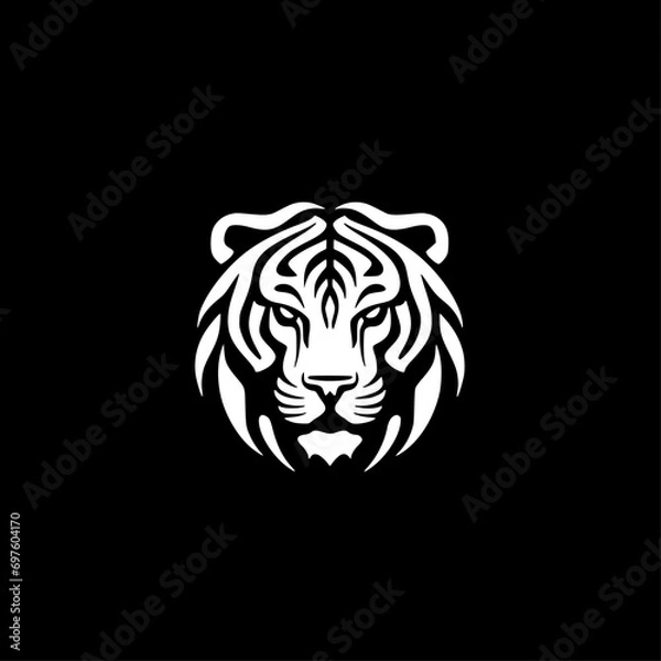 Fototapeta Tiger - Minimalist and Flat Logo - Vector illustration