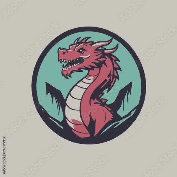 Fototapeta Dragon Logo EPS Format Design Very Cool