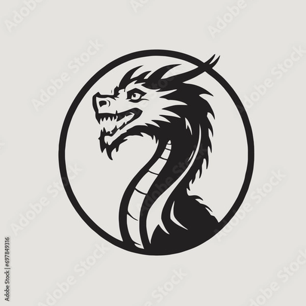 Fototapeta Dragon Logo EPS Format Design Very Cool