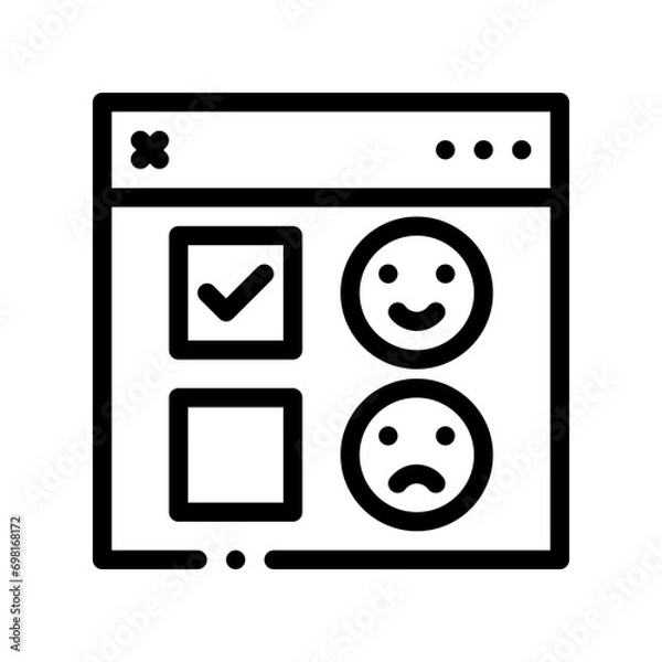 Obraz feedback line icon