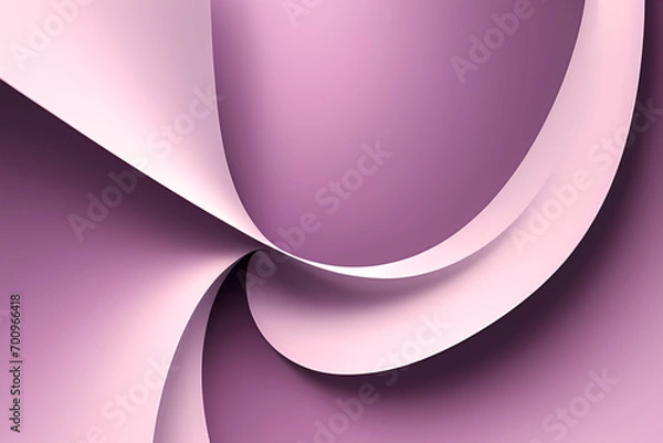 Fototapeta Abstract vector wavy lines flowing smooth curve white pink gradient color in concept of luxury, technology, modern.