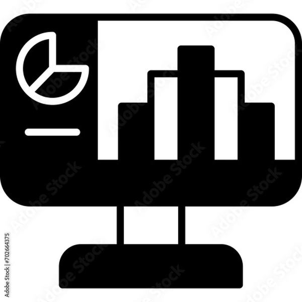 Fototapeta Bar Chart Icon