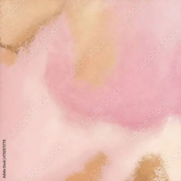 Fototapeta Abstract rough Pink and gold brushstroke texture