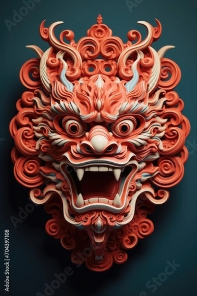 Fototapeta Traditional Chinese dragon for Chinese New Year