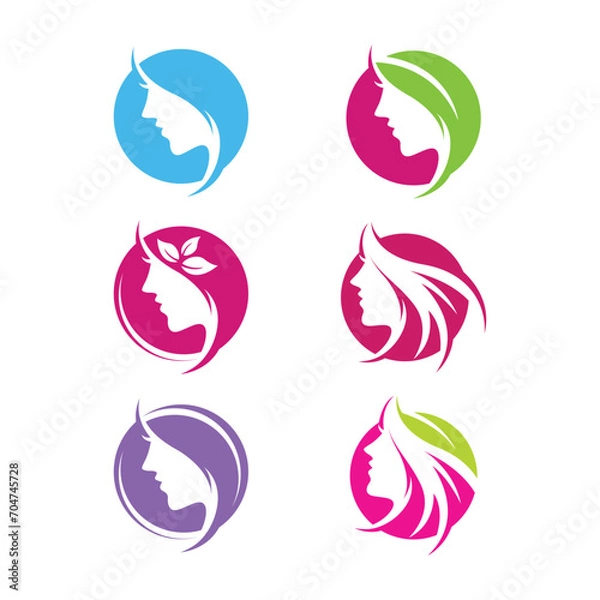 Fototapeta beauty logo icon design vector