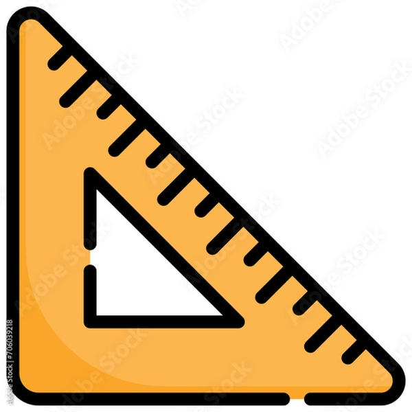 Fototapeta Triangle Ruler Icon