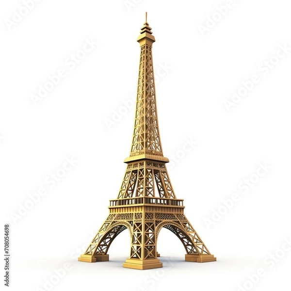 Fototapeta Eiffel Tower vector illustration