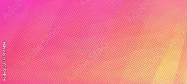 Fototapeta Pink color panorama gradient widescreen design background, Modern horizontal design suitable for Online web Ads, Posters, Banners, social media, covers, evetns and various design works