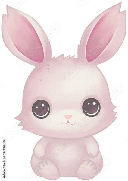 Fototapeta rabbit kawaii cartoon character