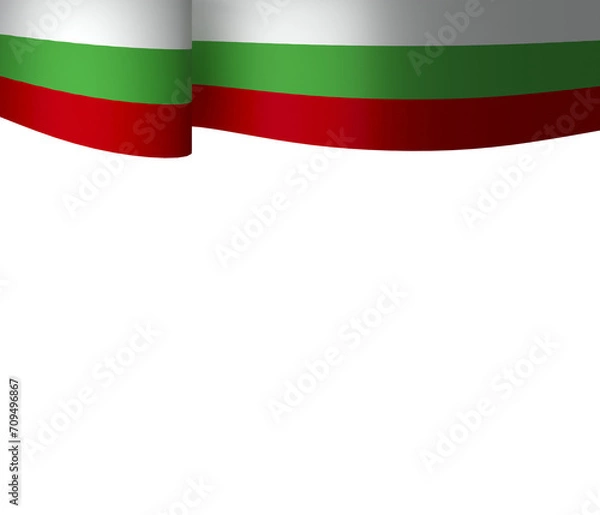 Fototapeta Bulgaria flag element design national independence day banner ribbon png
