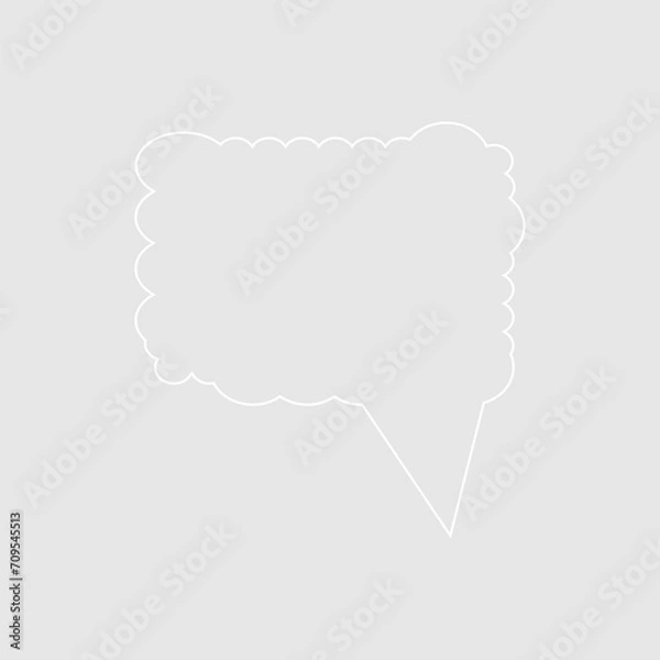 Fototapeta Abstract bubble chat vector element