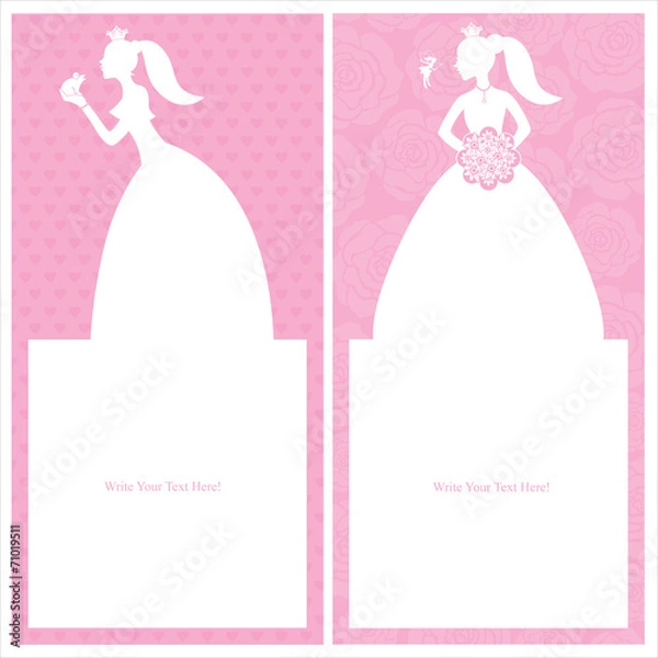 Fototapeta princess card design