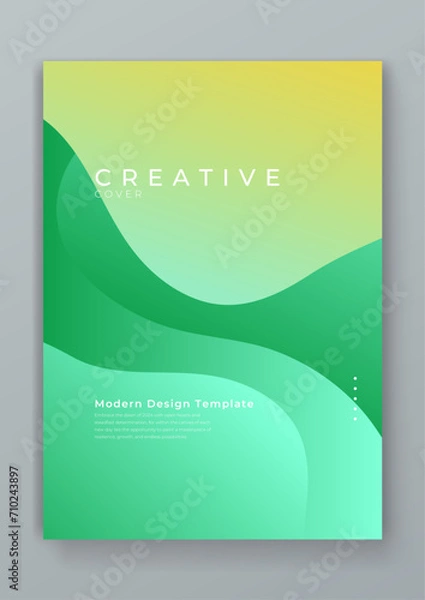 Fototapeta Colorful colourful vector abstract geometric business creative design cover. Minimal brochure layout and modern geometric report business flyers poster template.