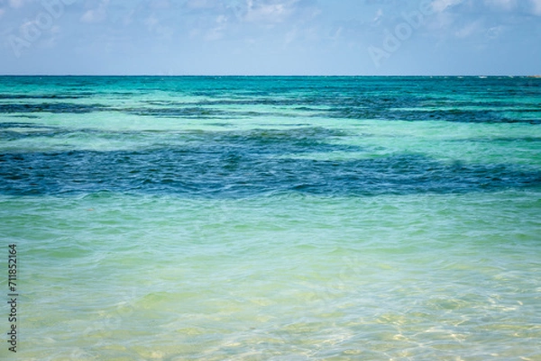 Fototapeta beach of San Andres island in Colombia in tourism season