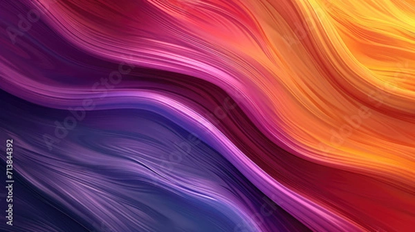 Fototapeta Abstract background of colorful waves flowing seamlessly