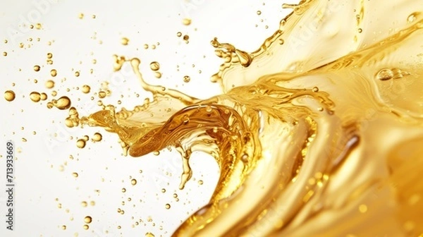 Fototapeta Shining Viscosity: Liquid Gold's Rich Path